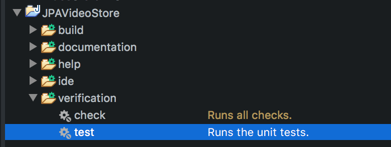 Gradle test task