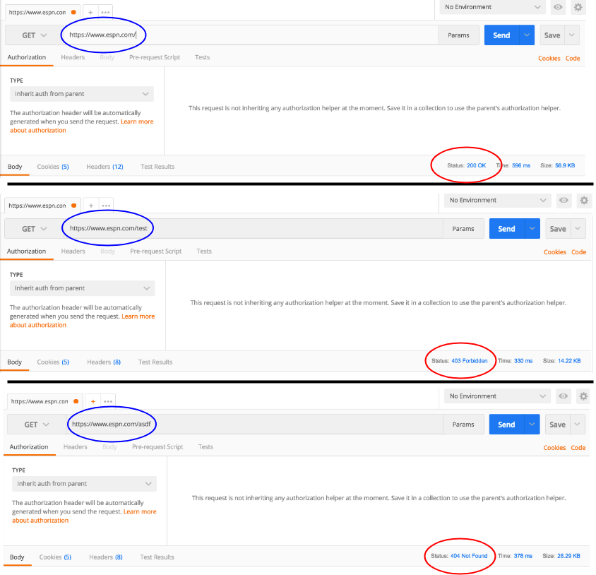 Status Code Examples